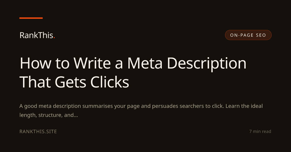 How to Write a Meta Description That Gets Clicks