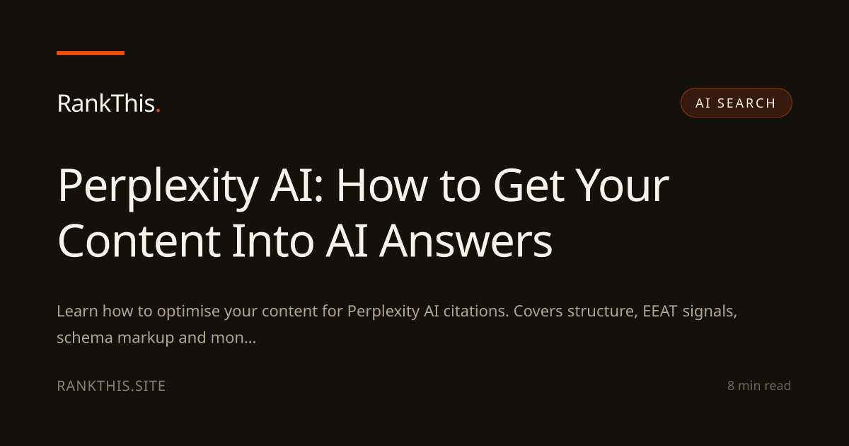 Perplexity AI: How to Get Your Content Into AI Answers